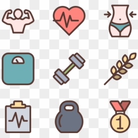 Fitness Icon Png, Transparent Png - fitness icons png