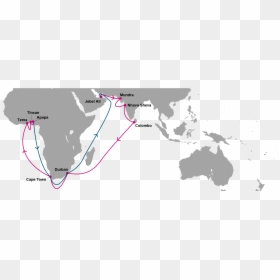 Asia Pacific Map Vector, HD Png Download - cool lines png