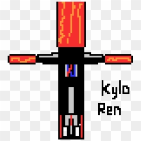 Lightsaber Clipart , Png Download - Pixel Art Kylo Ren Lightsaber, Transparent Png - lightsaber transparent png