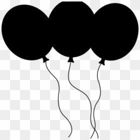 Black And White Balloons Clipart Black Balloons Clip - Balloons Clipart Black, HD Png Download - white balloon png