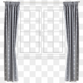 Children"s Blackout Curtains - Window, HD Png Download - white curtains png