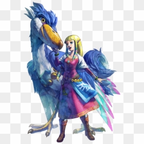 Princess Zelda - Zelda Skyward Sword Bird, HD Png Download - princess zelda png