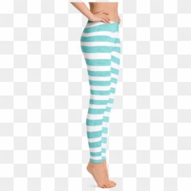 Watercolor Striped Leggings - Pink Yellow Blue Leggings, HD Png Download - horizontal stripes png