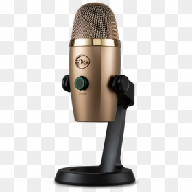Blue Yeti Nano Gold, HD Png Download - gold microphone png