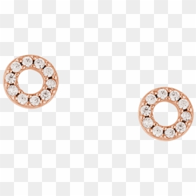Circle Outline Crystal Stud Set"  Class= - Circle, HD Png Download - white circle outline png