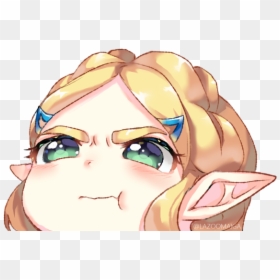 Princess Zelda Drawn By Lazoomaiga - Zelda Pouting, HD Png Download - princess zelda png
