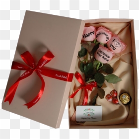 4pink Rose Anniversary Gift Box - Happy Birthday Wish Chocolate Gift, HD Png Download - present emoji png