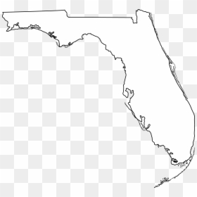 Usa Map State Of Florida Clipart - Florida Shape On Map, HD Png Download - florida state outline png