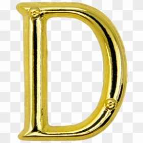 Letter D Pin Gold, HD Png Download - gold letters png