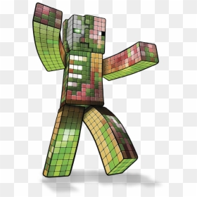 Visual Arts, HD Png Download - minecraft zombie png