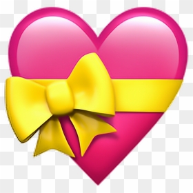 Heart Emoji Ios Emojipedia Iphone Hd Image Free Png - Heart With Ribbon Emoji, Transparent Png - emoji hearts png