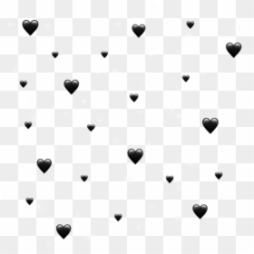 Black Emoji Background For Pictures - Heart, HD Png Download - emoji hearts png