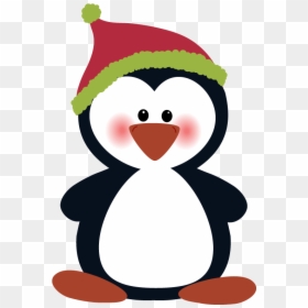Cute Christmas Penguin Clipart Free Clip Art Images - Christmas Penguin Clipart, HD Png Download - penguin clipart png