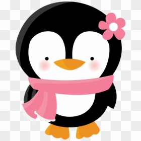Transparent Baby Girl Clip Art - Girl Penguin Clip Art, HD Png Download - penguin clipart png