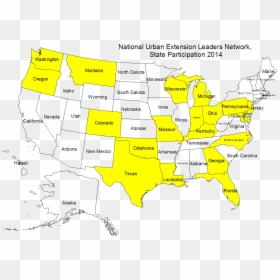 An Outline Map Of The States Of The United State Of - Map, HD Png Download - florida state outline png