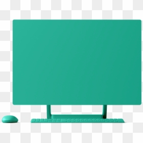 Desktop Computer Frame - Billboard, HD Png Download - green rectangle png