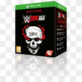 Wwe 2k16 Xb1 Game Se Box 3d Eng - Graphic Design, HD Png Download - wwe 2k16 logo png