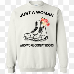 Just A Woman Who Wore Combat Boots Shirt, Hoodie - Just A Girl Who Loves Luke Bryan Sweatshirt, HD Png Download - combat boots png