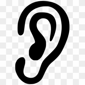 Ear - Black Ears Icon Png, Transparent Png - ear icon png