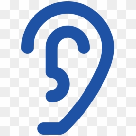 Ear Blue Logo Png, Transparent Png - ear icon png