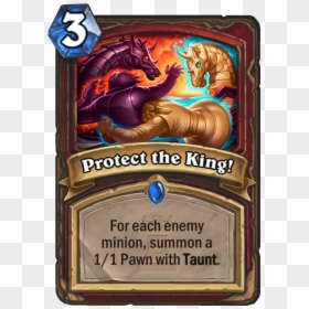 Protect The King Hearthstone, HD Png Download - king card png