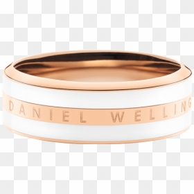 Classic Ring Satin White Rose Gold - Bangle, HD Png Download - white ring png