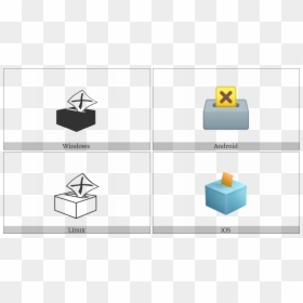 Ballot Box With Ballot On Various Operating Systems - Ballot Box, HD Png Download - ballot box png