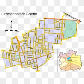 Getto W Łodzi Mapa, HD Png Download - ghetto png