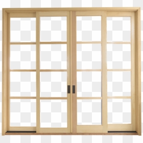 Transparent Wooden Window Frame Png - Glass Wood Sliding Doors, Png Download - wooden window frame png