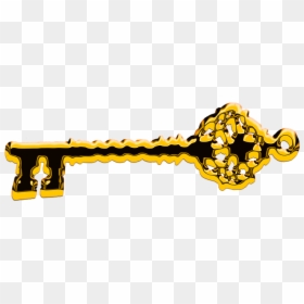 Key, Gold, Golden, Golden Key, Isolated - Llaves Doradas Png, Transparent Png - gold key png