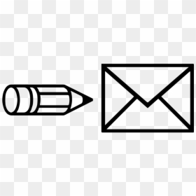 Write Envelope Icon Edit Pen Text Letter Email, HD Png Download - letter icon png