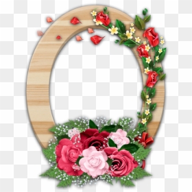 Transparent Wooden Border Png - Frame Border Flower Png, Png Download - wooden frames png