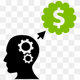 Computer Icons Big Data Clip Art - Thinking About Money Clipart, HD Png Download - human head png