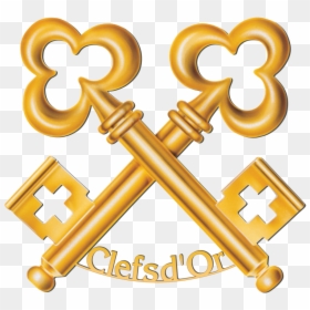 Clefs D Or Logo, HD Png Download - gold key png