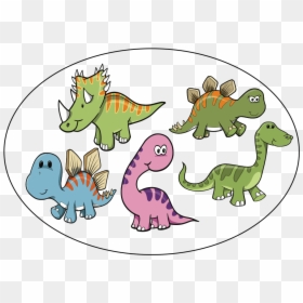 5 - %281%29 - 5 Little Dinosaurs, HD Png Download - dinosaur cartoon png
