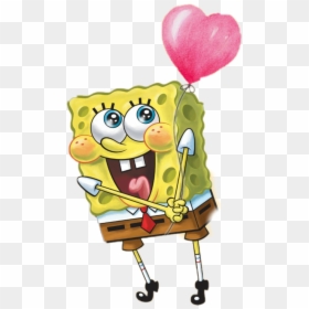 #bob Esponja #globo #amor #winner 🏆 - Spongebob Squarepants Cartoon Characters, HD Png Download - bob esponja png