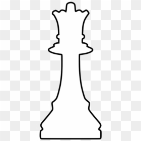 Queen Chess Piece Silhouette, HD Png Download - king chess piece png