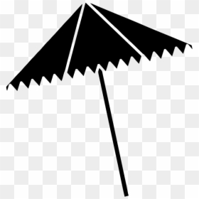 Transparent Beach Icon Png - Black Beach Umbrella Png, Png Download - umbrella icon png