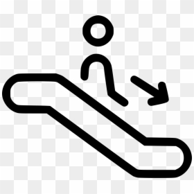 Rolling Stairs Down - Escalator Icon Going Down, HD Png Download - stairs icon png