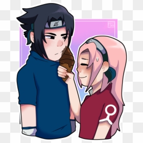 Sasuke And Sakura, HD Png Download - naruto hair png