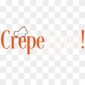 A Close Up Of A The Crepetime Logo - Graphics, HD Png Download - crepe png