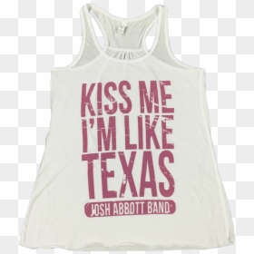 White & Orchid Kiss Me Tank - Active Tank, HD Png Download - kiss band png