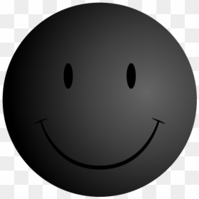 Smiley Face Black And White Tim Van De Vall Ics - Smiley Face Black, HD Png Download - winky face emoji png