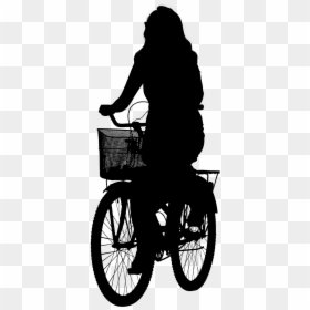 Png For Pictures - People Silhouette Png Biking, Transparent Png - bike silhouette png