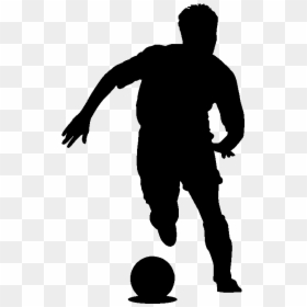 Football Player Sticker Sport - Soccer Silhouette Png, Transparent Png - football outline png