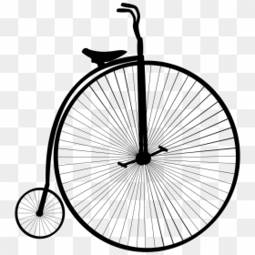 Penny Farthing Bicycle Silhouette - Penny Farthing Bike Silhouette, HD Png Download - bike silhouette png