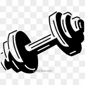 Dumbbells Clipart Drawing - Dumbbell Clipart, HD Png Download - dumbbell icon png