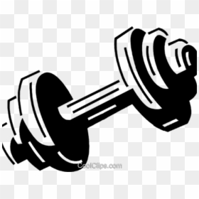 Dumbbells Clipart Drawing - Dumbbell Clipart, HD Png Download - vhv