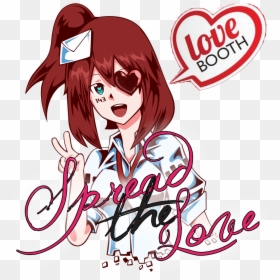 Pof 2018 Love Booth - Love You Virus Chan, HD Png Download - naruto hair png