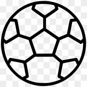 Footbal Soccer Ball Artex Comments - Football Outline Black And White Clipart, HD Png Download - football outline png